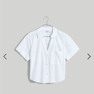 Madewell White Poplin Shirt